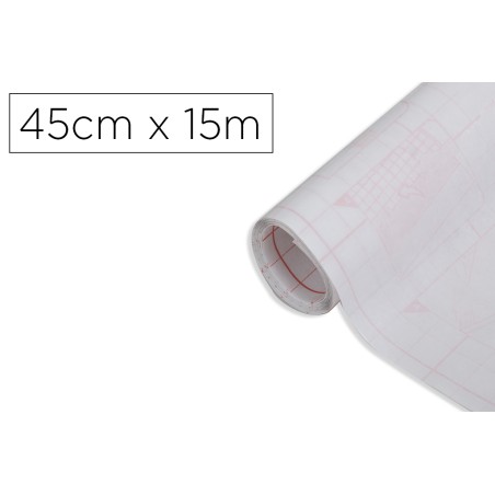 Rollo adhesivo d-c-fix transparente ancho 45 cm largo 15 m
