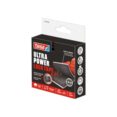 Cinta adhesiva tesa ultra power lock tape 1 m x 25 mm