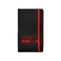 Cuaderno con gomilla antartik notes tapa blanda a6 hojas lisas negro y rojo 100 hojas 80 gr fsc