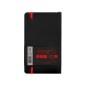 Cuaderno con gomilla antartik notes tapa blanda a6 hojas lisas negro y rojo 100 hojas 80 gr fsc
