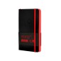 Cuaderno con gomilla antartik notes tapa blanda a6 hojas lisas negro y rojo 100 hojas 80 gr fsc