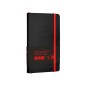 Cuaderno con gomilla antartik notes tapa blanda a6 hojas lisas negro y rojo 100 hojas 80 gr fsc