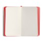 Cuaderno con gomilla antartik notes tapa blanda a6 hojas lisas negro y rojo 100 hojas 80 gr fsc