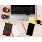 Cuaderno con gomilla antartik notes tapa blanda a6 hojas lisas negro y rojo 100 hojas 80 gr fsc