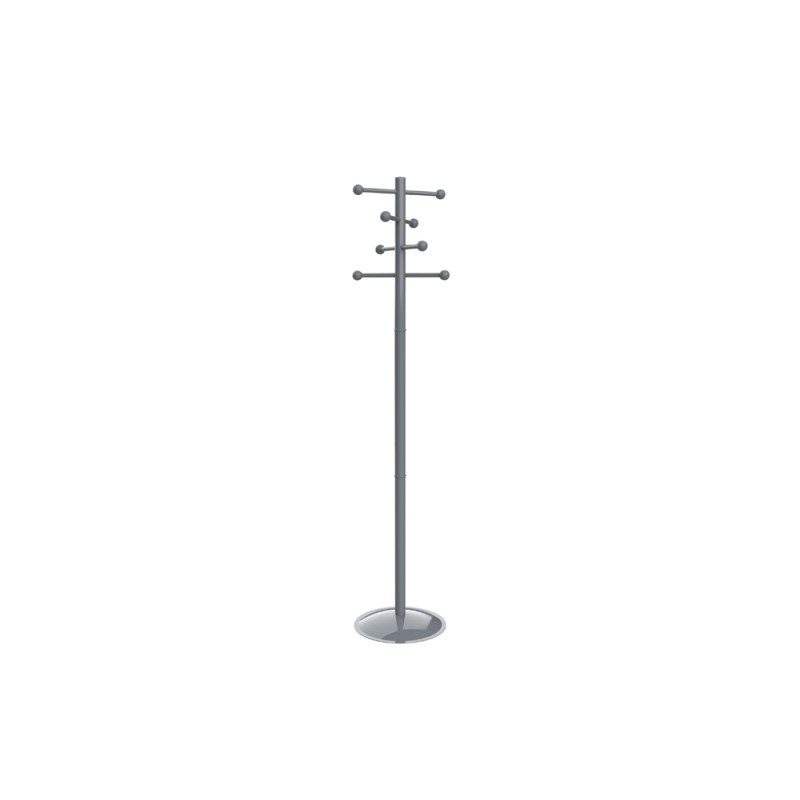 Perchero maul saphir lite 8 colgadores color gris altura 171 cm