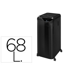 Destructora de documentos fellowes 450c capacidad de corte 450 hojas destruye grapas clips tarjetas y cd 68