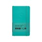 Cuaderno con gomilla antartik notes tapa blanda a6 cuadricula turquesa 100 hojas 80 gr fsc