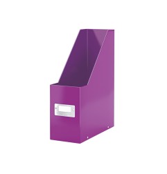 Revistero leitz click&store carton plastificadora color violeta 103x330x253 mm