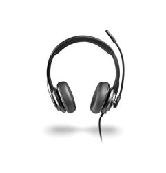 Auriculares ngs vox605 con cable estereo usb-c con control de volumen y adaptador usb color negro