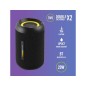Altavoz ngs roller furia 2 tiny portatil 20w bluetooth luces rgb e impermeabilidad ipx7 color negro