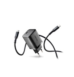 Cargador de pared ngs gan ultrarapido para portatil de 65w con 3 puertos: 2 usb-c y 1 usb-a