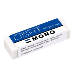 Goma de borrar tombow mono light polimera caucho pvc especial para borrado delicado