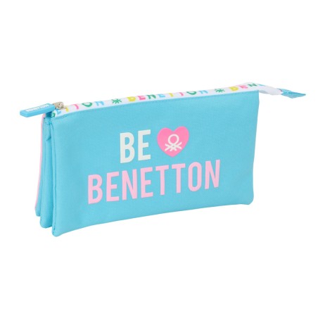 Bolso escolar portatodo safta triple benetton unique 120x220x30 mm