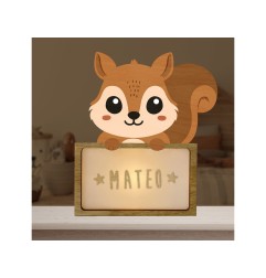 Lampara vintiun personalizable little squirrel