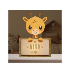 Lampara vintiun personalizable little giraffe