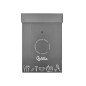 Contenedor papelera reciclaje liderpapel carton reciclado para restos no reciclables 70 litros 450x350x650 mm gris