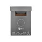 Contenedor papelera reciclaje liderpapel carton reciclado para restos no reciclables 70 litros 450x350x650 mm gris