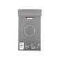 Contenedor papelera reciclaje liderpapel carton reciclado para restos no reciclables 70 litros 450x350x650 mm gris