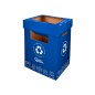 Contenedor papelera reciclaje liderpapel carton reciclado para papel y carton 450x350x650 mm 70 litros azul Contenedor papelera reciclaje liderpapel carton reciclado para papel y carton 450x350x650 mm 70 litros azul