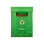Contenedor papelera reciclaje liderpapel carton reciclado para vidrio 450x350x650 mm 70 litros verde