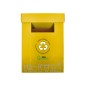 Contenedor papelera reciclaje liderpapel carton reciclado para envases 450x350x650 mm 70 litros amarillo