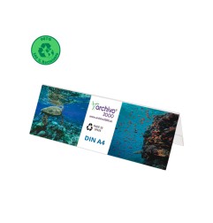 Identificador sobremesa archivo 2000 petg flexible visibilidad doble cara din a4 85x300x100 mm