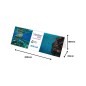 Identificador sobremesa archivo 2000 petg flexible visibilidad doble cara din a4 85x300x100 mm