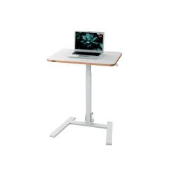 Mesa leitz ergo pequeña plegable regulable en altura hasta 109 cm color blanco 460x740x650 mm