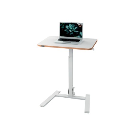 Mesa leitz ergo pequeña plegable regulable en altura hasta 109 cm color blanco 460x740x650 mm
