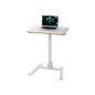 Mesa leitz ergo pequeña plegable regulable en altura hasta 109 cm color blanco 460x740x650 mm