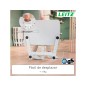 Mesa leitz ergo pequeña plegable regulable en altura hasta 109 cm color blanco 460x740x650 mm