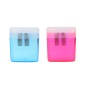 Sacapuntas doble con deposito safta 155x135x60 mm