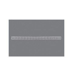 Espiral wire gbc n 9 14,3 mm paso 3:1 capacidad 125 hojas blanco caja de 100 unidades