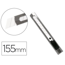Cuter q-connect metalico ancho cuchilla ceramica 18 mm xd- c78 con clip blister 1 unidad
