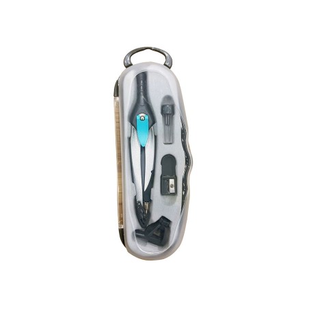 Compas liderpapel lock device con adaptador universal y tubo de minas color gris