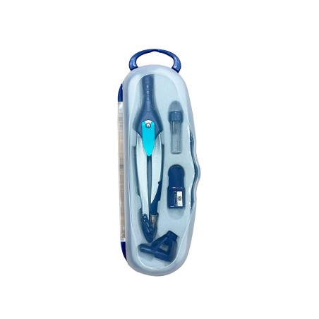 Compas liderpapel lock device con adaptador universal y tubo de minas color azul oscuro