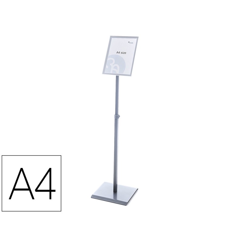 Expositor rocada de suelo magnetico rotativo 90 horizontal/vertical altura ajustable din a4