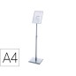 Expositor rocada de suelo magnetico rotativo 90 horizontal/vertical altura ajustable din a4