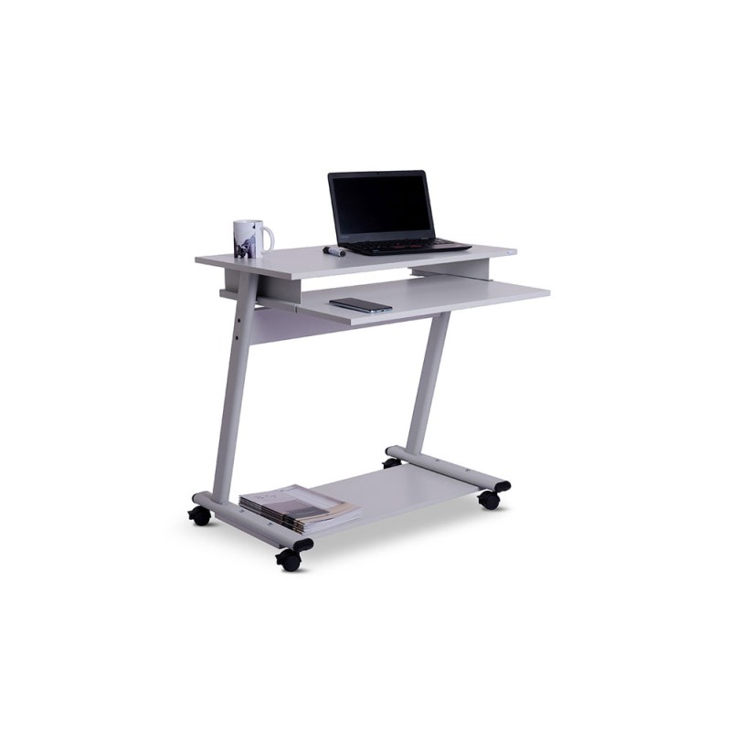 Mesa ordenador rocada rd-9100 sistema bloqueo con ruedas estructura metalica con bandeja teclado extraible Mesa ordenador rocada rd-9100 sistema bloqueo con ruedas estructura metalica con bandeja teclado extraible