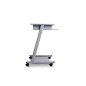Mesa ordenador rocada rd-9100 sistema bloqueo con ruedas estructura metalica con bandeja teclado extraible Mesa ordenador rocada rd-9100 sistema bloqueo con ruedas estructura metalica con bandeja teclado extraible