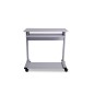Mesa ordenador rocada rd-9100 sistema bloqueo con ruedas estructura metalica con bandeja teclado extraible Mesa ordenador rocada rd-9100 sistema bloqueo con ruedas estructura metalica con bandeja teclado extraible