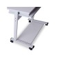 Mesa ordenador rocada rd-9100 sistema bloqueo con ruedas estructura metalica con bandeja teclado extraible Mesa ordenador rocada rd-9100 sistema bloqueo con ruedas estructura metalica con bandeja teclado extraible