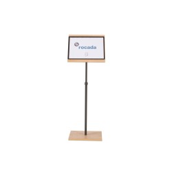 Expositor rocada de suelo serie natural magnetico rotativo 360 altura ajustable din a3