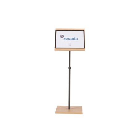 Expositor rocada de suelo serie natural magnetico rotativo 360 altura ajustable din a3