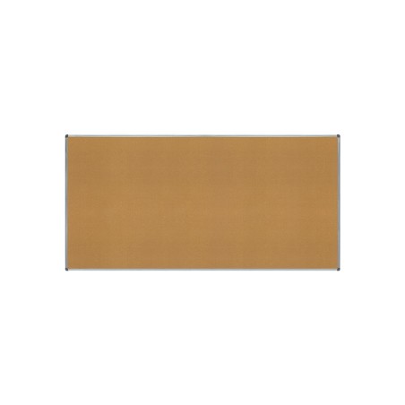 Pizarra corcho rocada marco aluminio con cantoneras 120x240 cm
