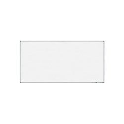 Pizarra blanca rocada lacada magnetica marco aluminio con cantoneras 120x240 cm
