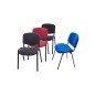 Silla rocada confidente estructura metalica asiento tela ignifuga gris 570x410x810 mm