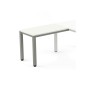 Ala para mesa rocada serie executive 60x100 cm derecha o izquierda acabado ad04 gris/blanco