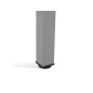 Ala para mesa rocada serie executive 60x100 cm derecha o izquierda acabado ad04 gris/blanco