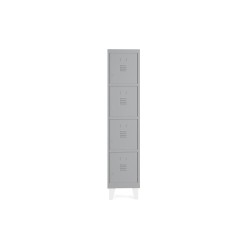 Taquilla metalica rocada 400 1 modulo x 4 puertas gris 430x500x1800 mm